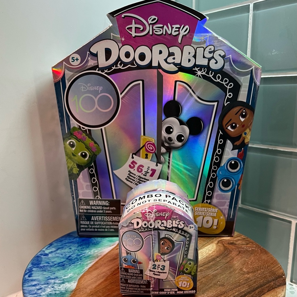 THREE BOXES NIB Doorables Disney 100 Series 10 Mini Peek Figures Packs Doorables